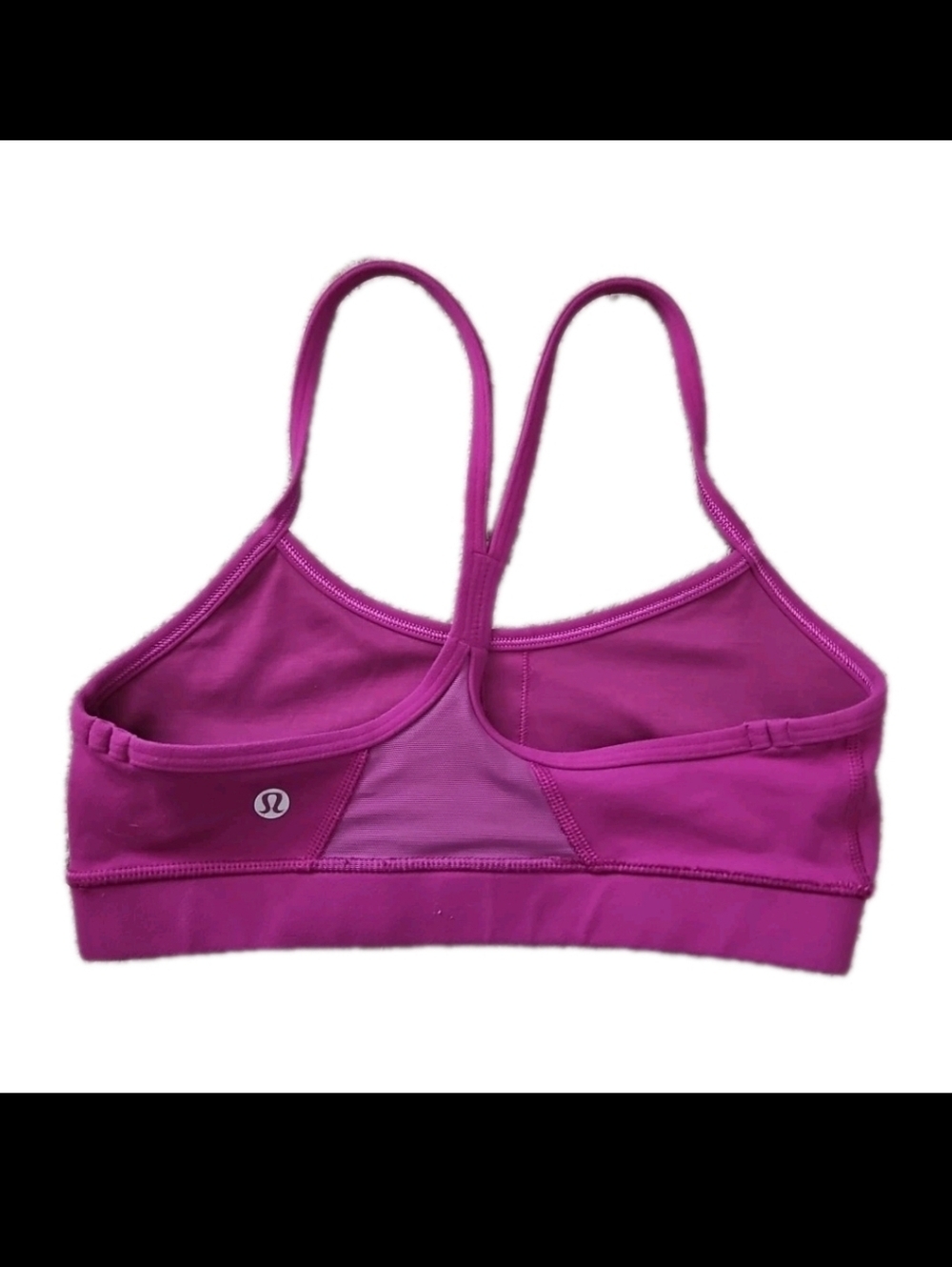 Lululemon Womens Purple Flow Y Nulu Racerback Light Support No Padding Bra 4